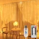 thumbnail image 5 of 1pack LED Curtain Lights LED Fairy String Lights Festival Lighting Rainbow Window Lamp Home Bedroom Wedding Christmas Decoration, 5 of 5