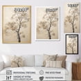thumbnail image 4 of Designart "Melodic Beige Maple Minimalism V" Tree Maple Wall Decor, 4 of 7