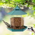thumbnail image 2 of TENGDA Hanging Gazebo Bird Feeder Large Capacity Wild Bird Seed Station with 6 Feeding Ports Weatherproof Outdoor Feeder for Garden Patio Yard, 2 of 4