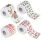 thumbnail image 1 of Papel higiénico HUOGUO Home Santa Claus Christmas, 4 rollos, 1 of 5