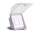 thumbnail image 3 of Eurofase Heating - Dual Duplex Switch Weatherproof Flush Mount and Gang Box 20 Amp Per Pole-White Finish, 3 of 3