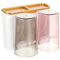 thumbnail image 1 of Miangastore Wall-mounted Toiletries Organizer Storage Rack Toothbrush Toothpaste Holder Shelf, 1 of 8