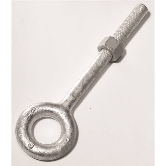 Baron 24 Eye Bolt, 3/8 in x 6 in, Forged Steel, Hot Dip Galvanized