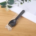 100pcs/set Disposable Plastic Spoons Forks Cake Ice Cream Salad Fruit