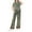 #A14-Army Green, variant on Abcomgle Girls 2 Piece Outfits Size 7/8 Striped Short Sleeve T-Shirts and Wide Leg Pants Set Cute Casual Girls Lounge Set,7-8 Years