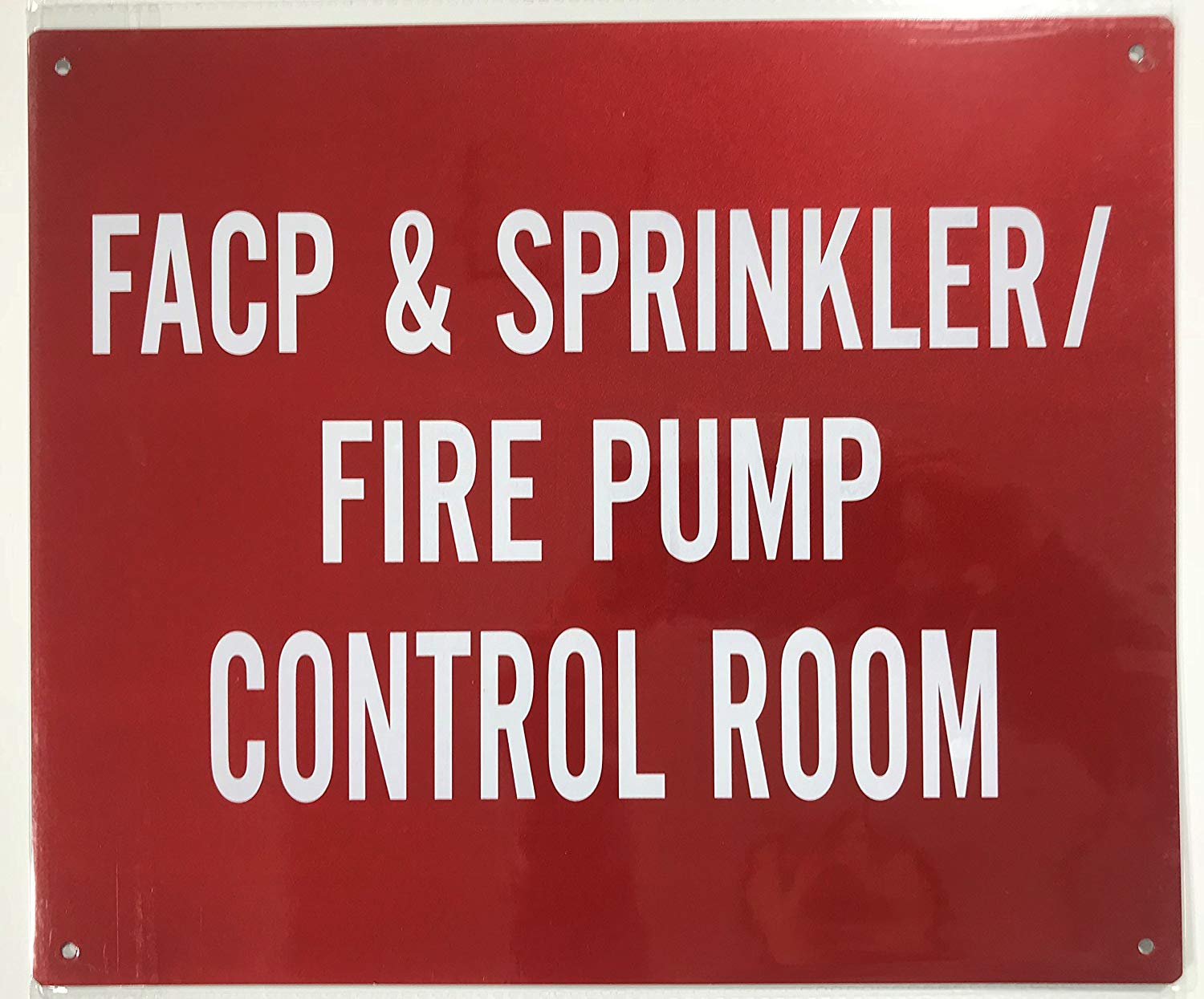 FACP & SPRINKLER FIRE PUMP CONTROL ROOM SIGN (Reflective !!! ALUMINUM