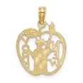 thumbnail image 4 of Auriga Fine Jewelry 14K Yellow Gold New York /Statue Of Liberty In Apple Charm Pendant for Women(L-15.9mm,W-15mm), 4 of 6