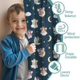thumbnail image 3 of Blackout Kids Curtains,Dark Blue Star Fairy Pattern Childrens Insulated Curtains Set Of 2,Bedroom Essentials,Toddler Room Decor 42"x54", 3 of 5