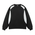 thumbnail image 1 of pstuiky camisetas de manga larga para hombre, Blusa/camiseta informal y moderna de color liso con cuello redondo y lazo en los hombros para hombre camisetas de hombre m, 1 of 4