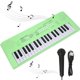 thumbnail image 5 of Teclado eléctrico Panio, portátil, 37 Teclas, Teclado Panio eléctrico para ni?os peque?os, Juguete, Teclado eléctrico para ni?os con micrófono para Principiantes, educación Musical(Verde) Unbranded 1311200020313, 5 of 7