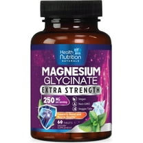 Magnesium Glycinate 250mg - 100% Chelated Magnesium for Max Absorption - Sleep Support, Muscle, Nerves, Bone & Heart Health Support, Best Mag Supplement, Vegan Non-GMO, 3rd Party Tested - 60 Tablets