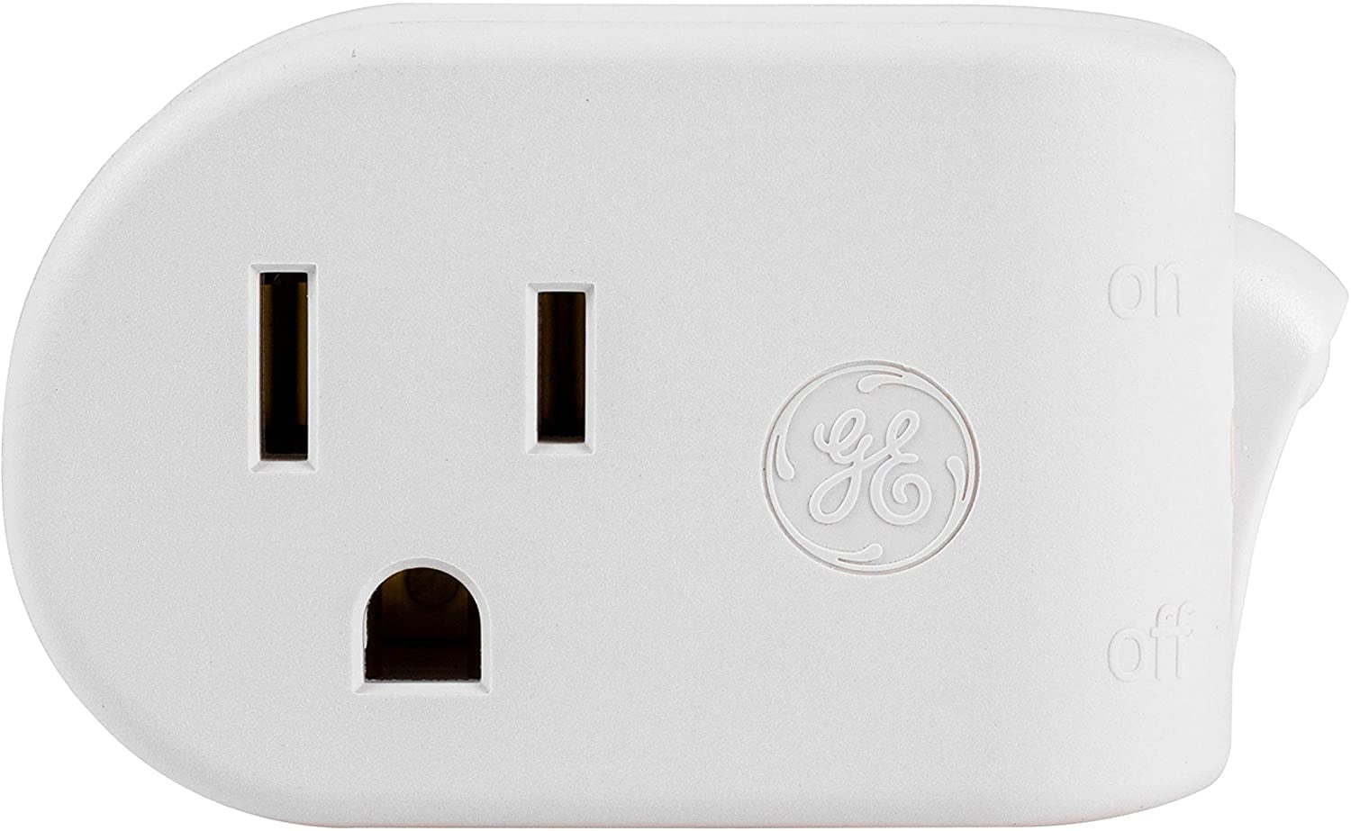 GENERAL ELECTRIC Grounded Power, On Off Outlet Switch, 3 Prong, Energy