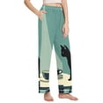 thumbnail image 2 of FORMRS Women's Pajama Pants with Pockets Soft Comfy Loungewear Sleep Bottom, Sizes S-2XL, Black Cat, 2 of 8