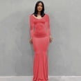 thumbnail image 1 of 2023 Summer Women Sexy Spaghetti Strap Black Skims Long Dress Y2k Sleeveless Solid Skinny Bodycon Trumpet Maxi Dresses VestidosXL Gao Jinjia LED, 1 of 2