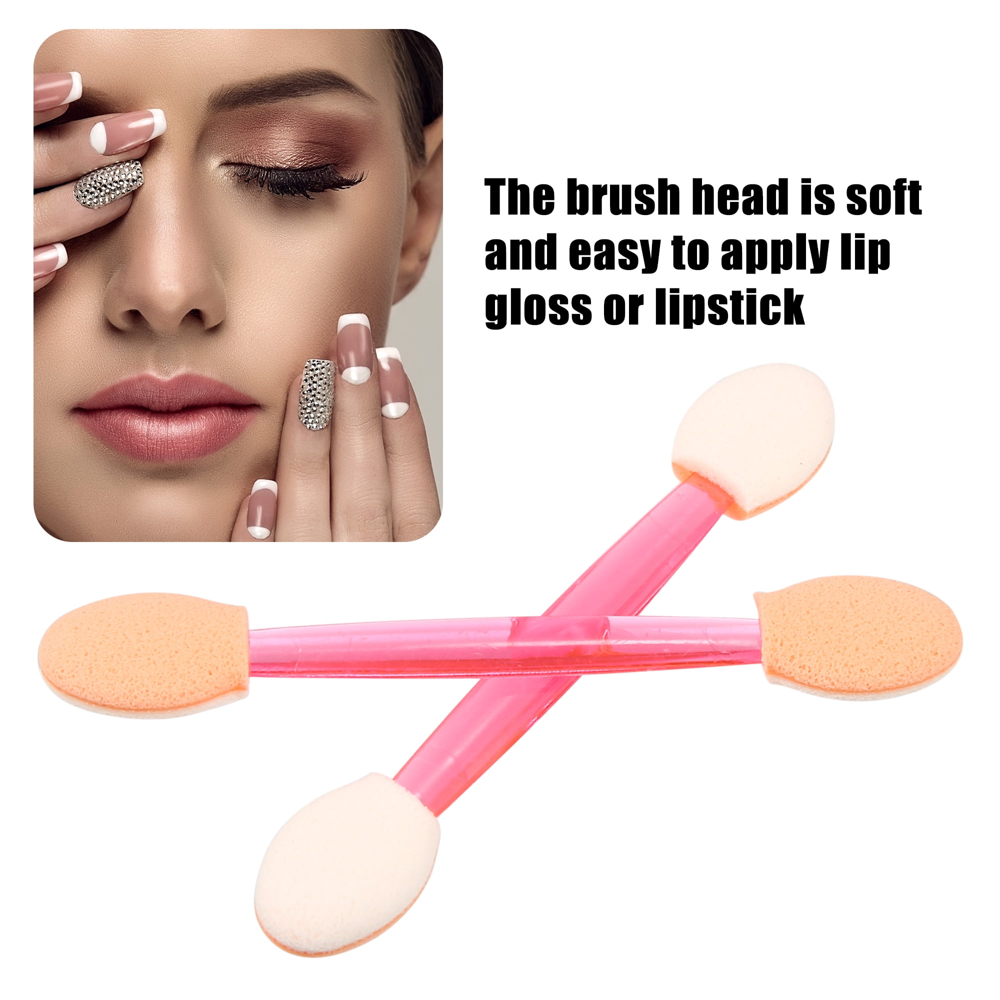 Unique Bargains 25 Pcs Dual Sides Eye Shadow Sponge Applicators