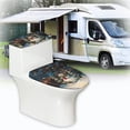 thumbnail image 6 of HELLHERO Snowman Toilet Seat Lid Cover Set 2 Pack 17x21 Inches Fashion Merry Christmas, 6 of 8