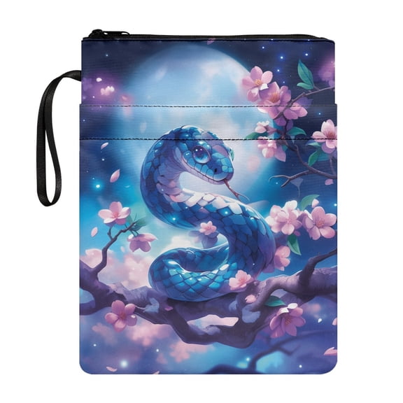 HELLHERO Gift Bag Book Cover Sleeve with Handle Polyester Book Carrying Case Lightweight Paperbacks Hardcover Notebook Bible Journal Textbooks