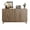 Natural, variant on Farmhouse Buffet Cabinet, 31.5" Walnut Sideboard Cabinet with 2 Slatted Doors & 2 Storage Compartments, Coffee Bar Cabinet for Kitchen, Dining Room & Living Room, Brown