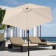 thumbnail image 2 of Beige Waterproof Replacement Fabric for 6-Rib 2M Parasol with Anti-Ultraviolet Protection, 2 of 5