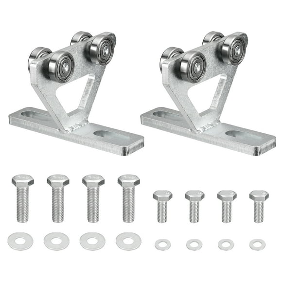 Unique Bargains 4 Wheel Hoist Trolley with Rollers, Assembly for Use with 1-5/8' Wide and All 1-5/8' or Taller Strut Channel