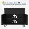 thumbnail image 4 of Danolapsi Rolling Metal Storage Cabinet with Lock, 35.4" High Tool Organizer with Drawer, Adjustable Shelves & Wheels, Heavy Duty Rust-Resistant Tool Cabinet for Garage, Warehouse, Office, 4 of 8
