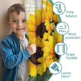 thumbnail image 3 of Blackout Kids Curtains,Sunflowers on Vintage Paper Childrens Insulated Curtains Set Of 2,Bedroom Essentials,Toddler Room Decor 52x84in(132x213cm), 3 of 4
