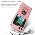 thumbnail image 3 of Allytech Galaxy Z Flip5 Case with 2 Set (6 Pcs) Screen Protector, Military Grade Protective Ring Holder Stand Shockproof Compatible with Car Mount Mangetic Case Cover for Samsung Galaxy Z Flip 5, 3 of 11