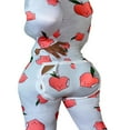 thumbnail image 2 of Pyjama à Rabat pour Femmes Boutonné devant Combinaison Adulte une Pièce Vêtements de Nuit, 2 of 5