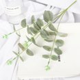 thumbnail image 3 of 6 Branches Artificial Flower Decorative Fake Flower with 6 Branches Fake Leaves, 3 of 10