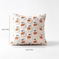 thumbnail image 6 of Clearance Halloween Decor Throw Pillow Covers - 18"x18" Soft Cute Pumpkin Pillow Cover, Halloween Decorations Gift for Spooky Season & Cozy Fall Decor (White), 6 of 6