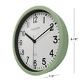 thumbnail image 3 of Mainstays Basic Indoor 8.78" Sage Analog Round Modern Wall Clock, 3 of 8