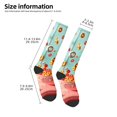 thumbnail image 2 of Bingfone Floating Colorful Cereal Print Compression Socks for Women and Men Long Socks for Running Athletic Cycling Nurse, 2 of 6