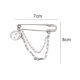 thumbnail image 2 of Dinheiro Broche de cadena larga colgante para hombres y mujeres, alfileres de barra retro, alfiler de seguridad, cadenas punk geniales, suéter, chal, collar, abrigo, broches, alfiler para niñas, 2 of 5