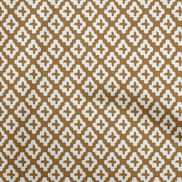 oneOone Cotton Cambric Brown Fabric Abstract Sewing Craft Projects Fabric Prints By Yard 42 Inch Wide
