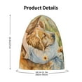 thumbnail image 4 of Honeii Girl Hugging Dog Flowers Print Kids Knit Beanie Watch Hat ,Knit Cap for Boys and Girls, 4 of 7