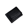 thumbnail image 1 of Sonducket Cartera de cuero portátil, diseño Simple, monedero de almacenamiento plegable, bolso de viaje para fiestas, compras, tarjetero de Carteras Negro, 1 of 6