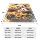 thumbnail image 3 of Balery Cute Panda Sunflower Manta de Felpa Suave y Acogedora – Cobija de Franela Aterciopelada para Cama, Lavable y Cálida para Sofá, Mascotas, Transpirable-40"x30", 3 of 7