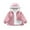 Pink, variant on Kaemgyyd Baby Girls Coats Lightweight Cute Long Sleeve Full Zip Jacket Casual Hooded Fall Winter Outwear