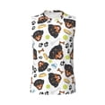thumbnail image 6 of Lsque Rottweiler Print Men's Cotton Blend Sleeveless Muscle Shirts (S-3XL)- Moisture Wicking, Odor Protection, UPF 30+,Medium, 6 of 8