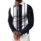 thumbnail image 1 of Gibobby Playera polo hombre Hombres Casual Otoño Invierno Manga larga Turndown Neck Shirt Impreso Camiseta Top Blusa(Blanco,XL), 1 of 5