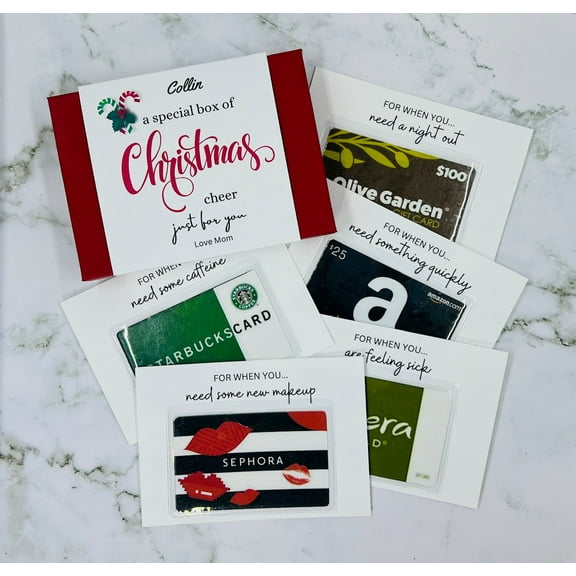 Christmas Gift Card Box, Keepsake Gift Box, Holiday Gift Cards