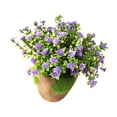 thumbnail image 5 of Plantas artificiales Planta simulada Bonsai decorativo Flor de plástico para la decoración del hogar (Púrpura), 5 of 5