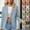 Yellow, variant on FRSASU Womens Casual Blazer Jacket Button Solid Long Sleeve Work office Blazer Lapel Open Front Jacket with Pocket Yellow XL(XL)