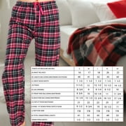 Daresay Womens Flannel Pajama Pants - Set of Pajama Pants for Women, Soft, Comfy, Plaid Pants for Lounge & Sleep, 3-Pack.