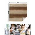 thumbnail image 4 of Brown Wood Grain Cloth Napkins Set of 8 Reusable Dinner Napkins, Ombre Rustic Retro Wooden Plank Cocktail Napkin Washable Table Napkins for Wedding/Holiday Party/Baby Shower 20"x20", 4 of 7