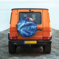 thumbnail image 6 of Goofa Beautiful Ocean Dolphin Pattern Universal Tire Cover for Jeep, SUV, Truck, and Trailer – Waterproof, UV-Resistant,Easy to Install, Fits 14"-17" Tires-17 inch, 6 of 6