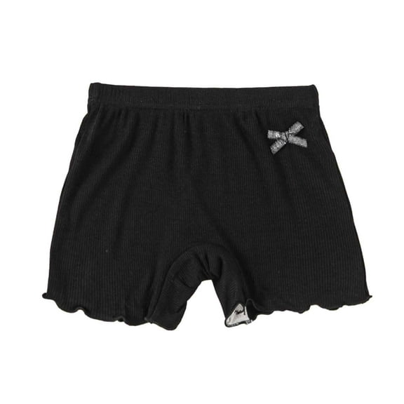 SGMVNU Toddler Girls Solid Sport Ruffles Shorts Kids Casual Shorts For Summer Play Comfortable And Cute For Ages 2-6 Years Kids Clothes(Size 1-2 Years,Black)