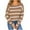 *2-Khaki, variant on CENGNIAN No Boundarie Womens Wide stripe Color block Sweater,Ladies Crewneck Long Sleeve Oversize Knit Pullover,Plus Size Lightweight Warm Tops For Women,*2-Navy,Size XL