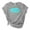 Grey, variant on Ichuanyi Fashion Women Sun Moon Printed O-Neck T-Shirt Short Sleeve Casual Tee Tops