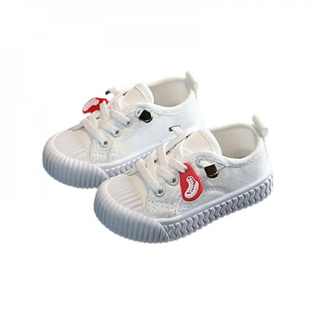 

Baby Boys Girls Shoes Canvas Toddler Sneakers Anti-Slip Infant First Walkers 0-18 Months